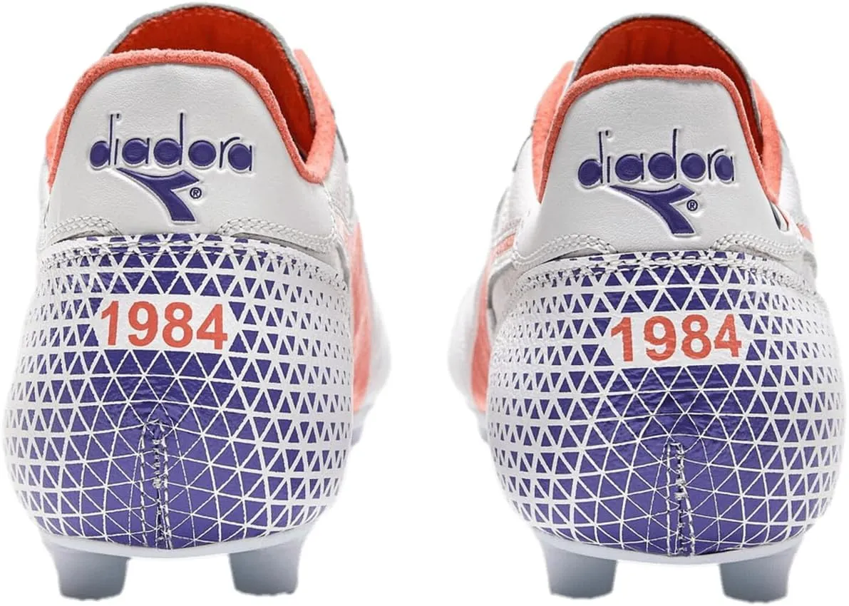 Diadora Brasil Italy OG GR LT  MDPU Men's Firm Ground Soccer Shoes - Premium Leather, Water Resistant, Made in Italy