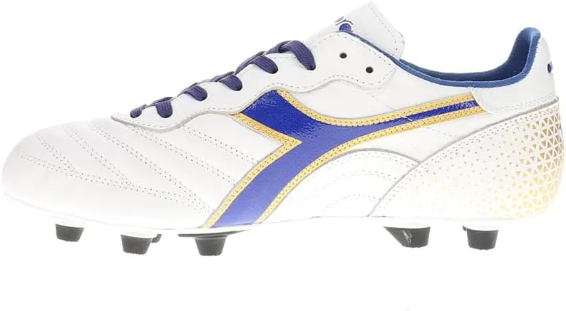 Diadora Brasil Italy OG GR LT  MDPU Men's Firm Ground Soccer Shoes - Premium Leather, Water Resistant, Made in Italy