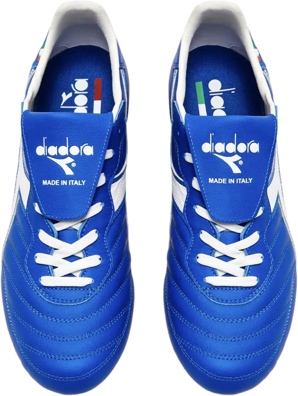 Diadora Brasil Italy OG GR LT  MDPU Men's Firm Ground Soccer Shoes - Premium Leather, Water Resistant, Made in Italy