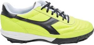 Diadora Calcetto LT Turf Soccer Shoes - Full Grain Leather, Enhanced Cushioning, Anti-Wear Rubber, Synthetic Turf, Optimal Traction and Stability