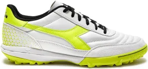Diadora Calcetto LT Turf Soccer Shoes - Full Grain Leather, Enhanced Cushioning, Anti-Wear Rubber, Synthetic Turf, Optimal Traction and Stability