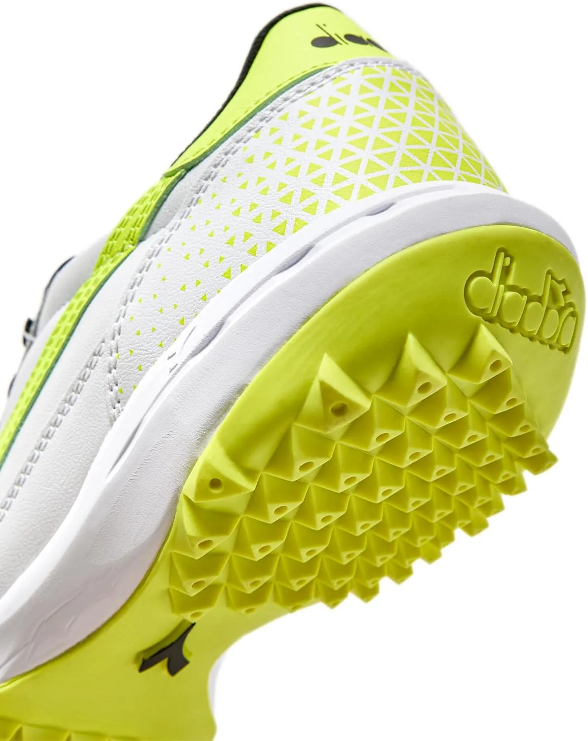 Diadora Calcetto LT Turf Soccer Shoes - Full Grain Leather, Enhanced Cushioning, Anti-Wear Rubber, Synthetic Turf, Optimal Traction and Stability