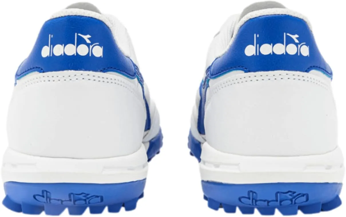 Diadora Calcetto LT Turf Soccer Shoes - Full Grain Leather, Enhanced Cushioning, Anti-Wear Rubber, Synthetic Turf, Optimal Traction and Stability