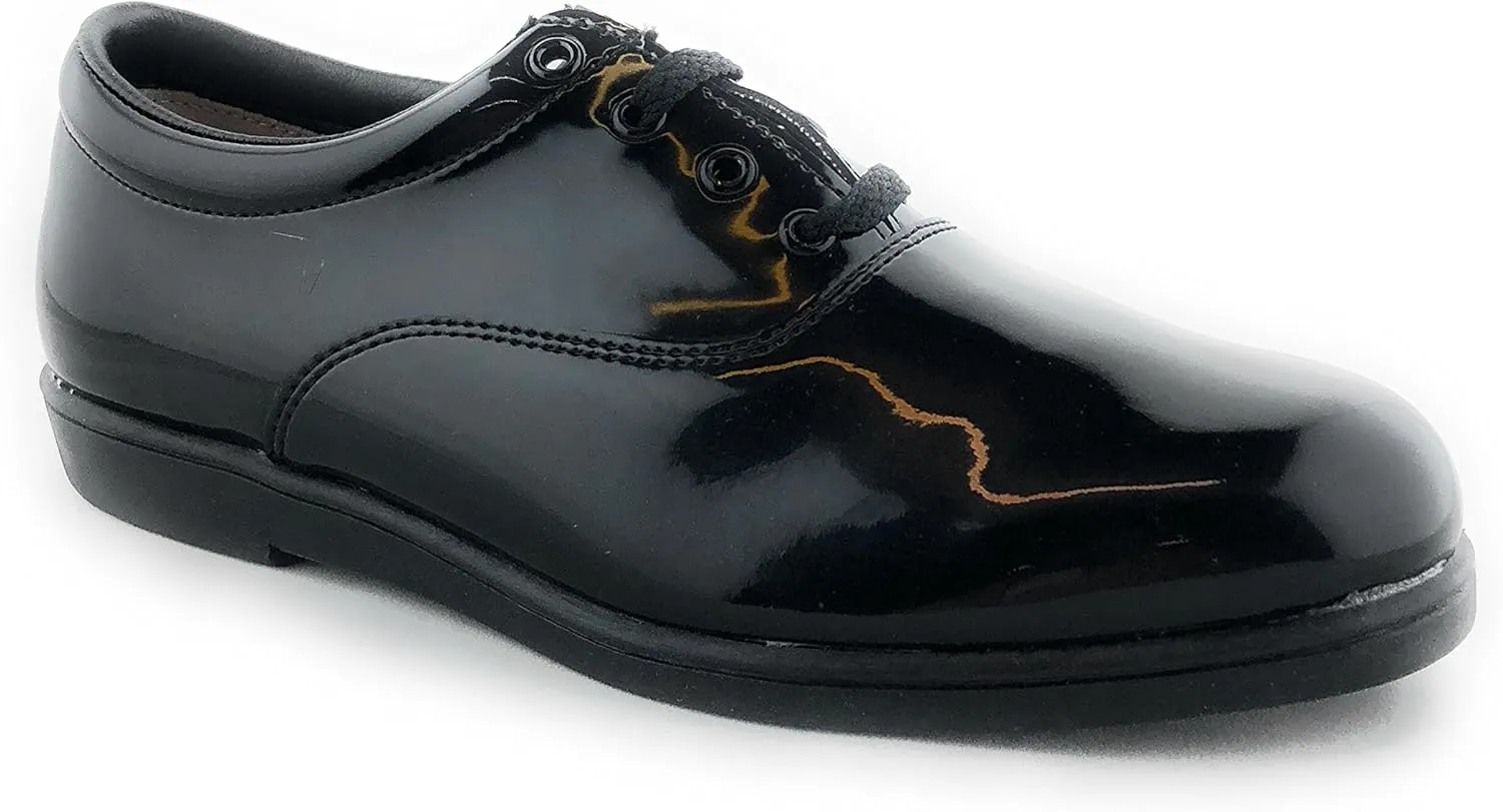 Dinkles Formal Women's Marching Band Shoes, Comfortable, Black Patent