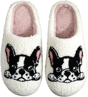 Dog Cat Slippers Plush Animal Pet Comfortable Winter Women Men Soft Non-slip