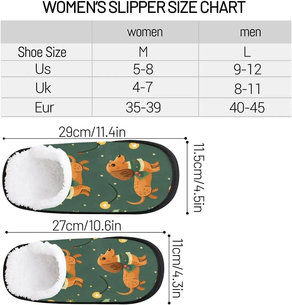 Dog Paw Prints Slippers for Women Soft Non-Slip Indoor Slippers Home Slippers