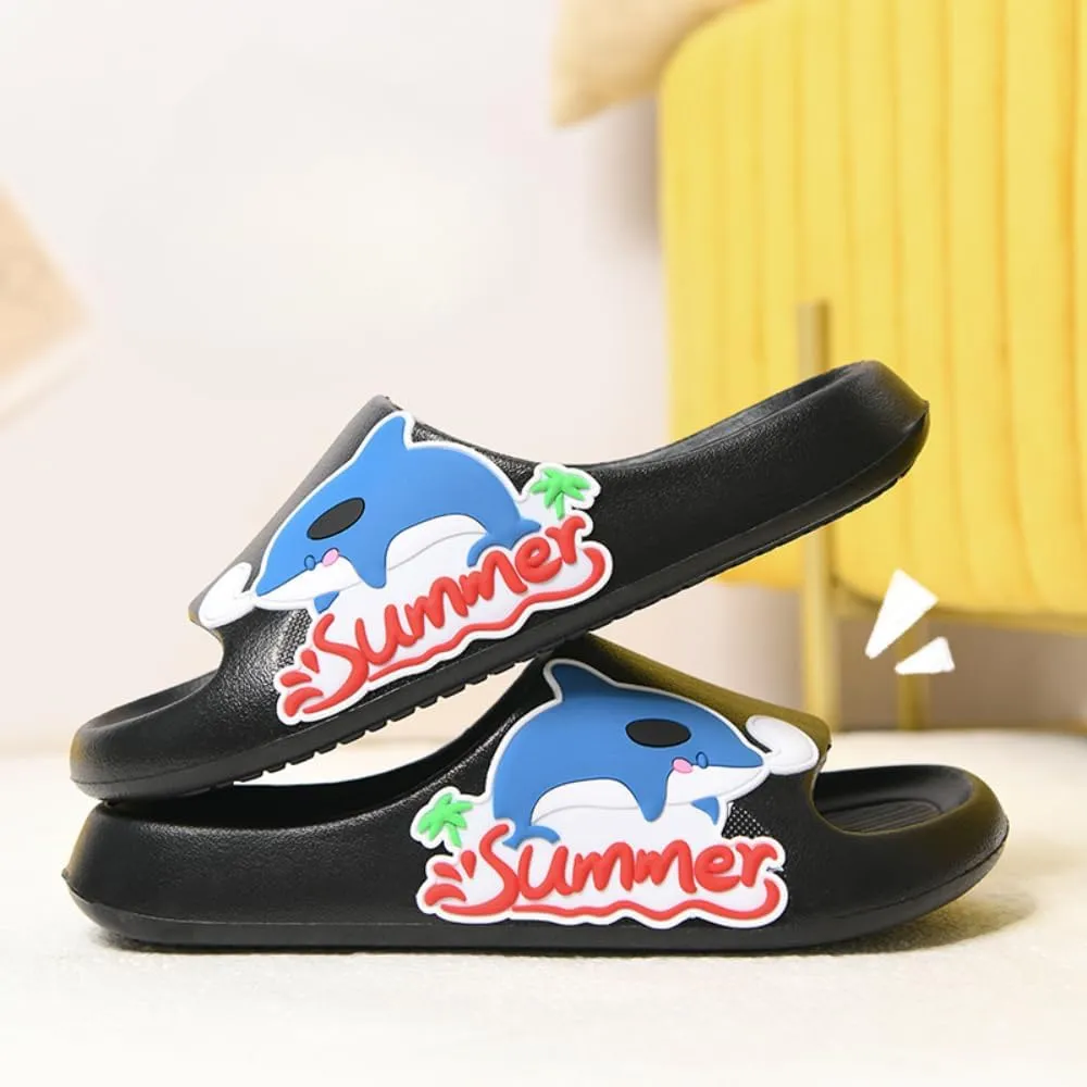 Dolphin Slippers Bathroom Slippers Female Summer Cute Cartoon Indoor Home Soft Bottom Ocean Male Couple New Slippers