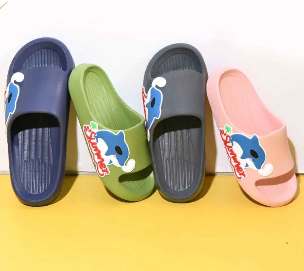 Dolphin Slippers Bathroom Slippers Female Summer Cute Cartoon Indoor Home Soft Bottom Ocean Male Couple New Slippers