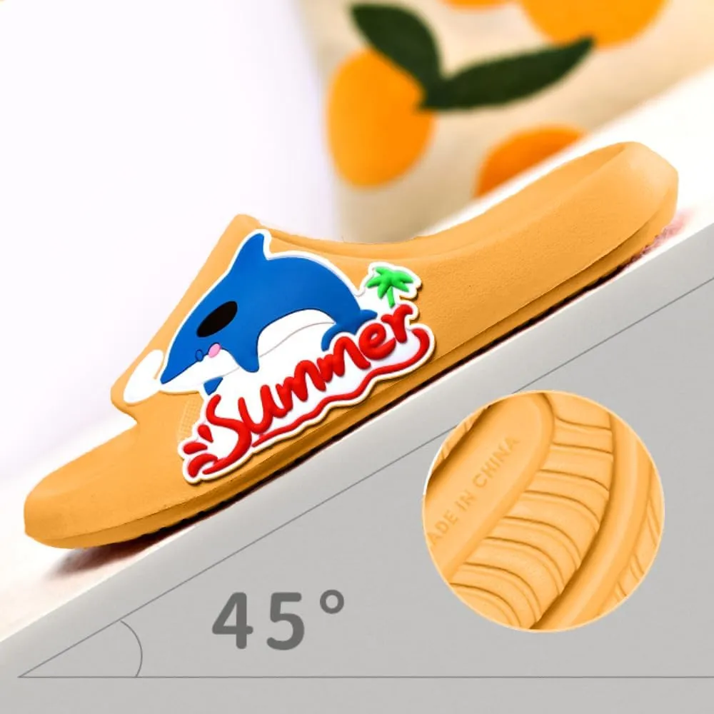 Dolphin Slippers Bathroom Slippers Female Summer Cute Cartoon Indoor Home Soft Bottom Ocean Male Couple New Slippers