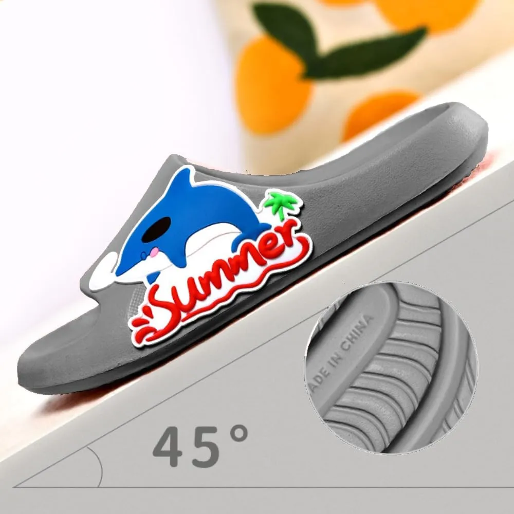 Dolphin Slippers Bathroom Slippers Female Summer Cute Cartoon Indoor Home Soft Bottom Ocean Male Couple New Slippers