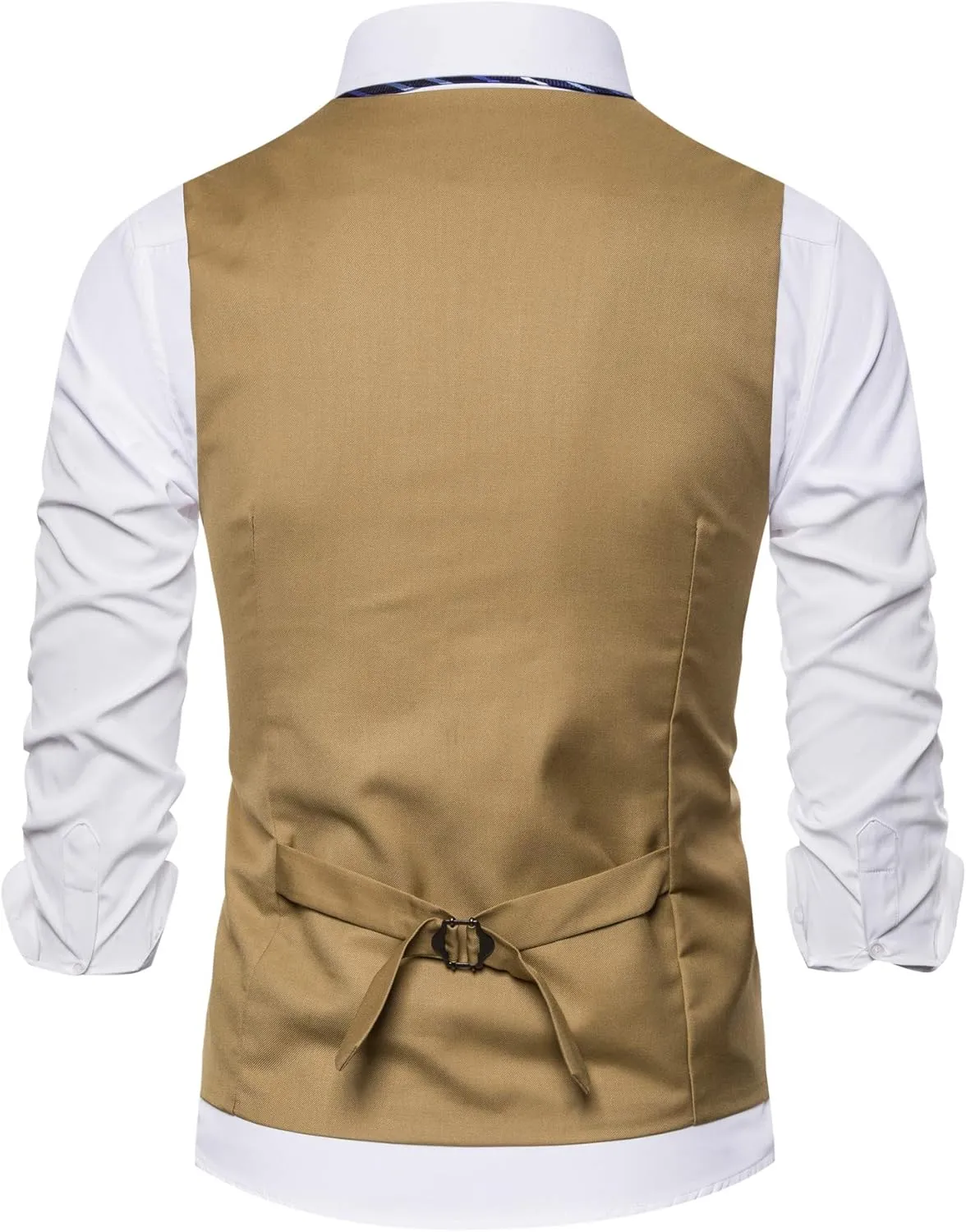 DONGD Mens Formal Suit Vest Business Dress Vest for Suit or Tuxedo