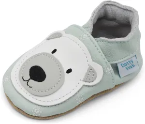 Dotty Fish Girls Infant and Toddler Shoes – Barefoot-Friendly, Non-Slip Suede Sole, Podiatrist Recommended, Breathable Baby-Safe Leather, British Brand – Fits 0–4 Years