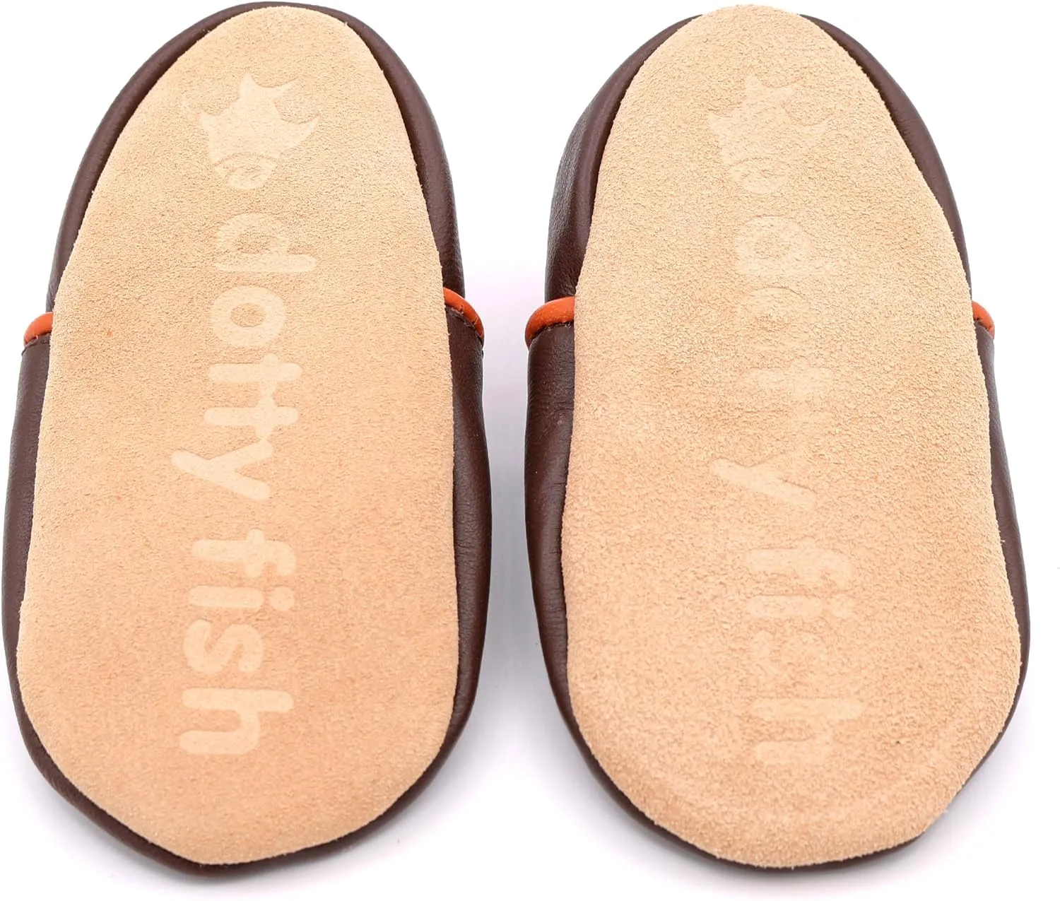 Dotty Fish Girls Infant and Toddler Shoes – Barefoot-Friendly, Non-Slip Suede Sole, Podiatrist Recommended, Breathable Baby-Safe Leather, British Brand – Fits 0–4 Years
