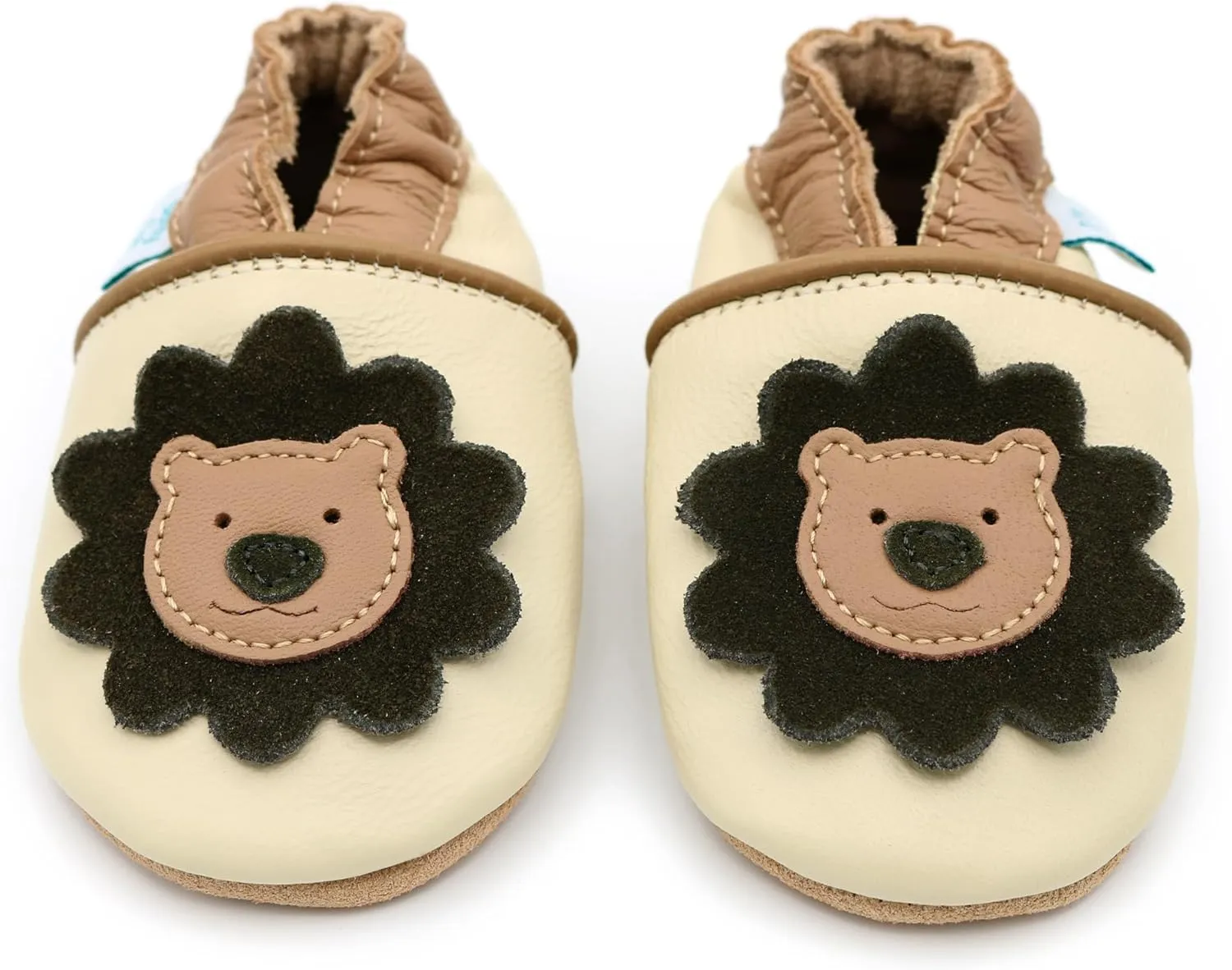 Dotty Fish Infant and Toddler Soft Leather Shoes – Barefoot-Friendly, Non-Slip Suede Sole, Podiatrist Recommended, Breathable Baby-Safe Leather, British Brand – Fits 0–5 Years