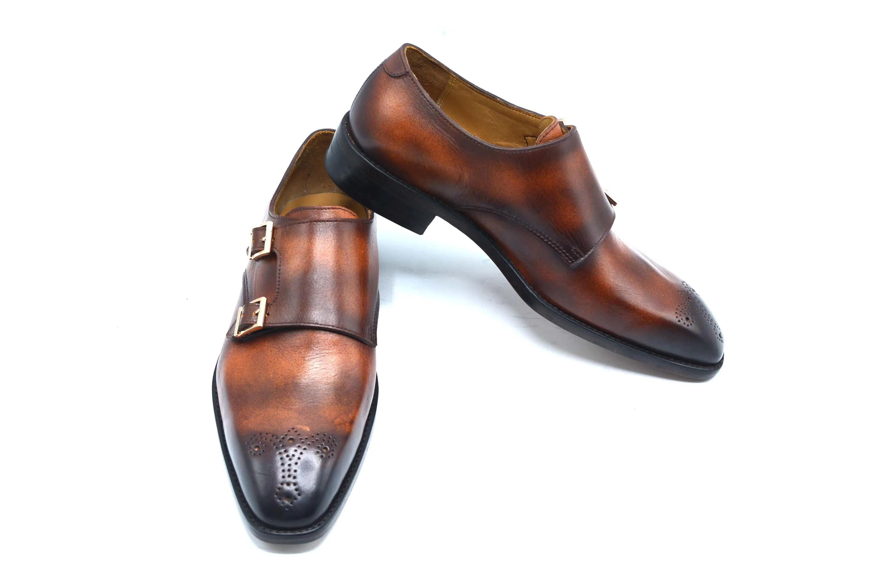 Double Monk Strap Dress Shoes
