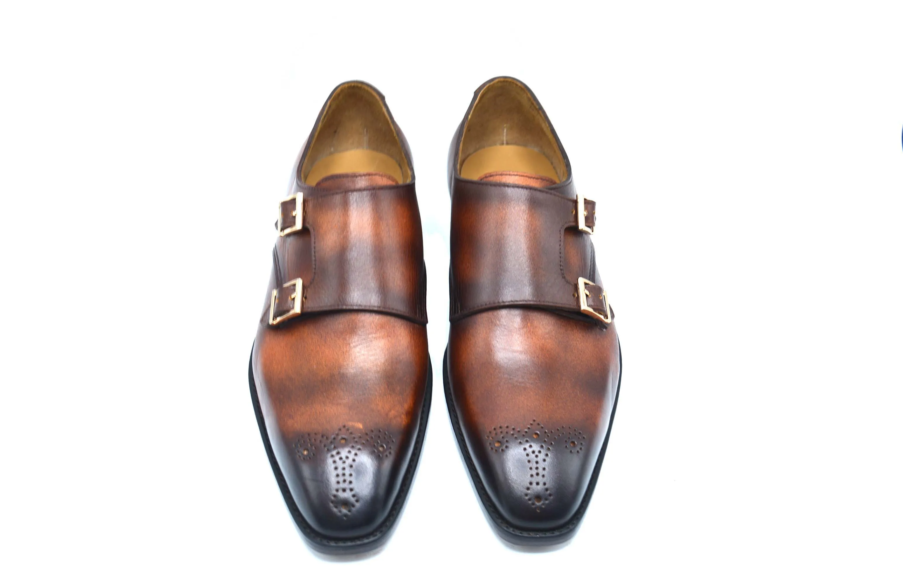 Double Monk Strap Dress Shoes