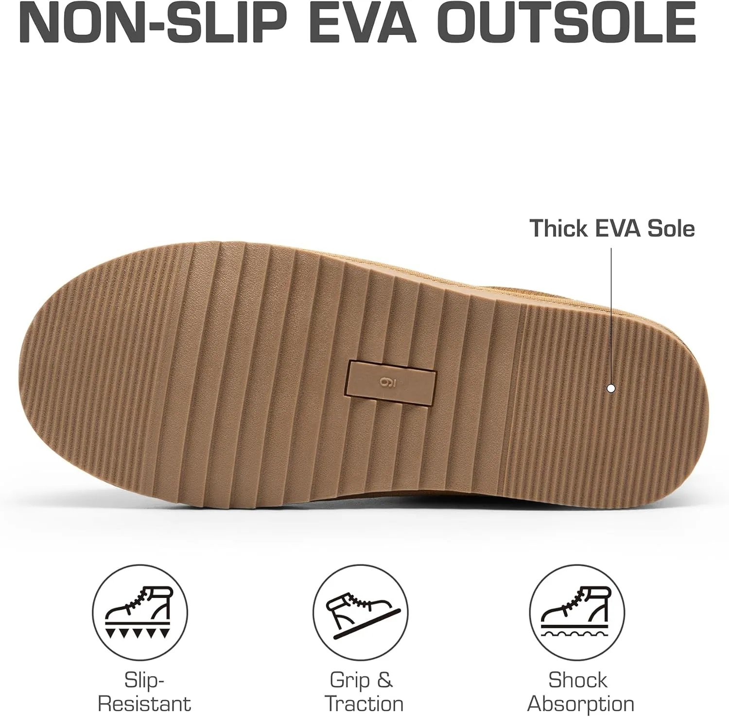 DREAM PAIRS Men's Fuzzy Cozy Slippers Genuine Suede Indoor Outdoor Home Comfy Winter Slip On Cute Warm Memory Foam Furry Shoes FuzzyEasy