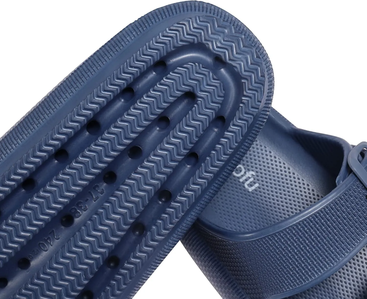 Dresofu Men's and Women's Pillow Slippers-Double Buckle Adjustable-Non-slip Thick-soled Slippers-cloud slippers-EVA Slippers