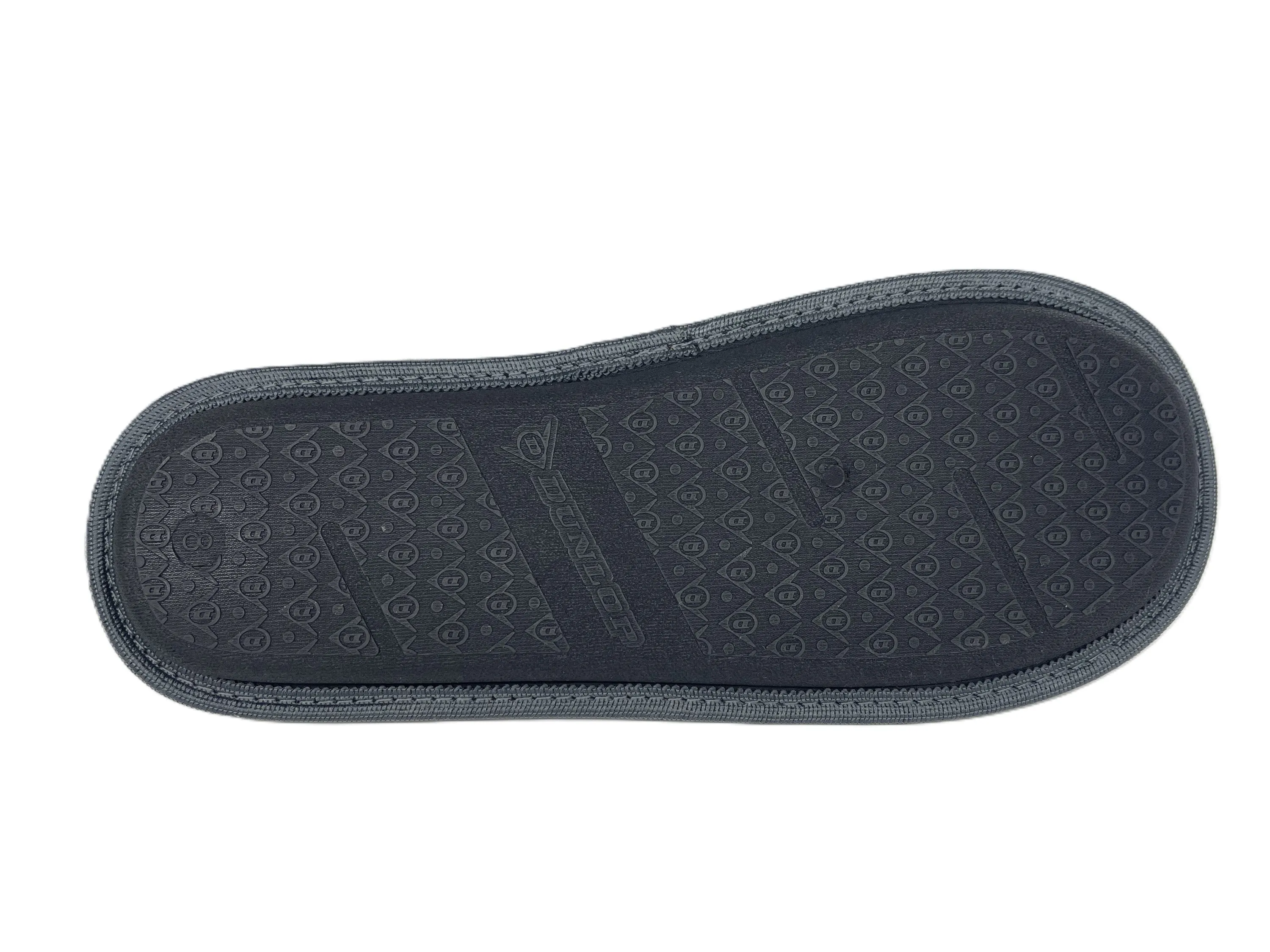 Dunlop Men's Mule Slippers Cord Uppers Memory Foam Machine Washable Non-Slip
