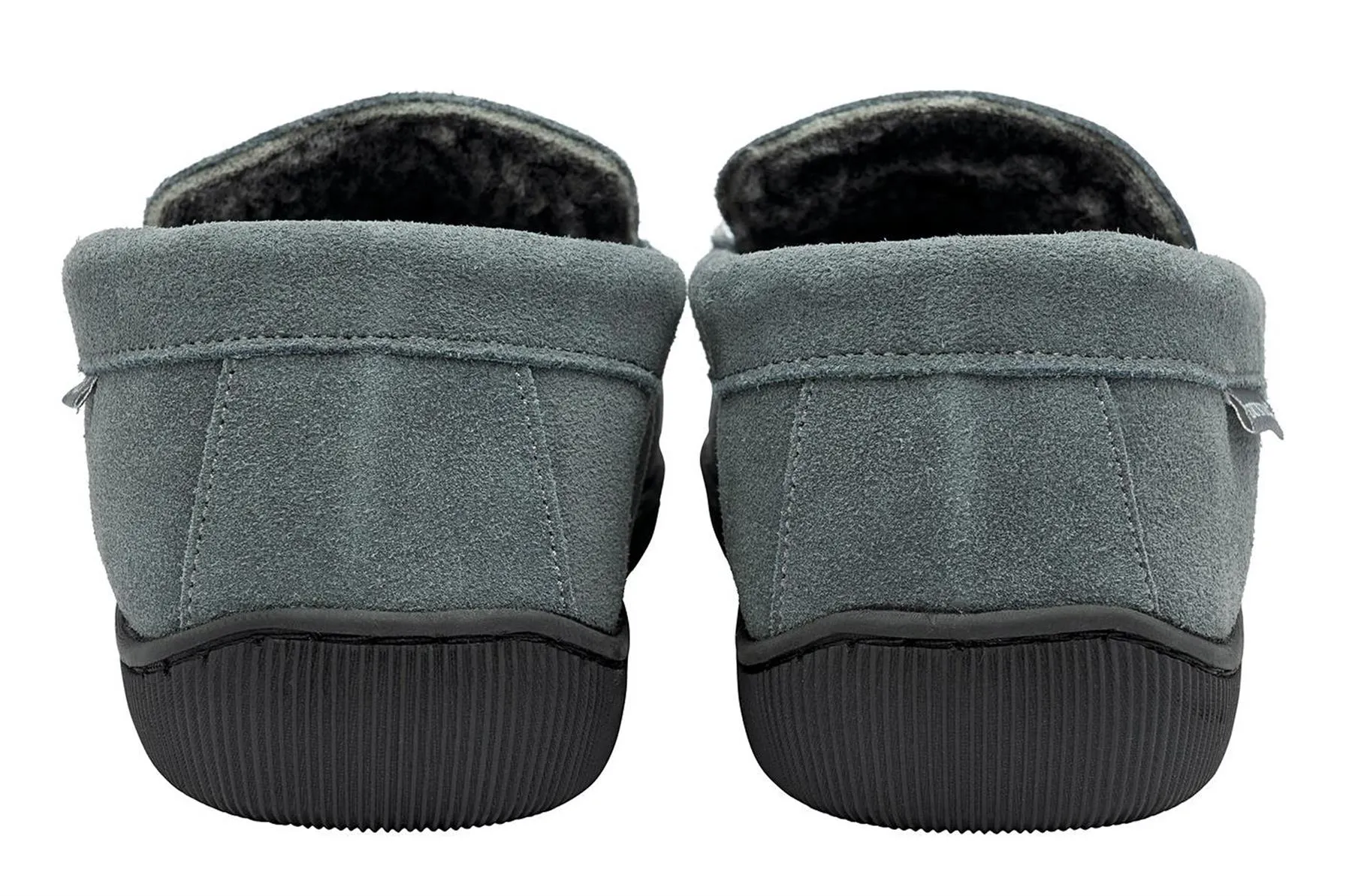Dunlop Nathan Men's Suede Leather Memory Foam Loafer Slippers
