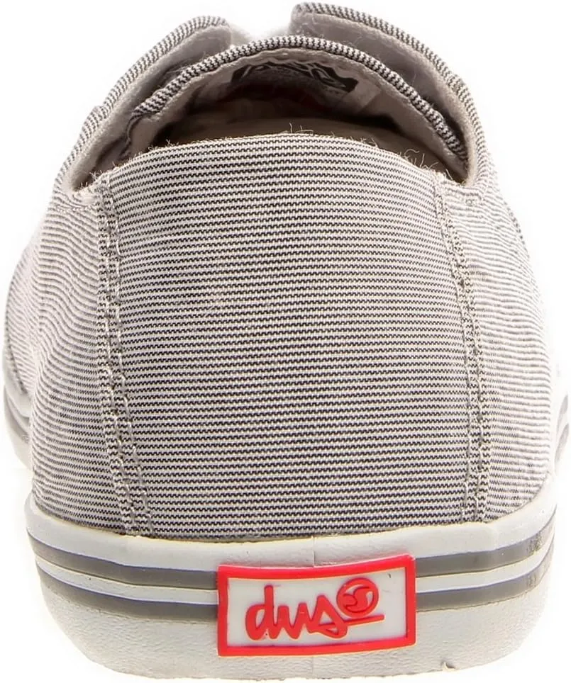 DVS Womens Casual Shoes Benny Gray/Pinstripe/Canvas Sz