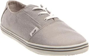 DVS Womens Casual Shoes Benny Gray/Pinstripe/Canvas Sz