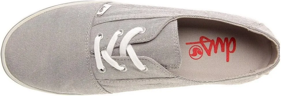 DVS Womens Casual Shoes Benny Gray/Pinstripe/Canvas Sz