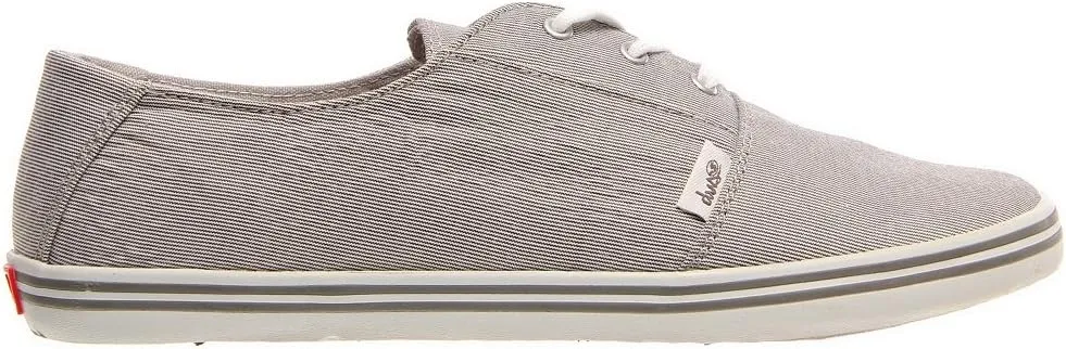DVS Womens Casual Shoes Benny Gray/Pinstripe/Canvas Sz