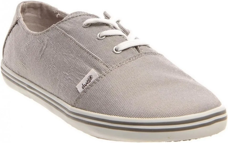 DVS Womens Casual Shoes Benny Gray/Pinstripe/Canvas Sz