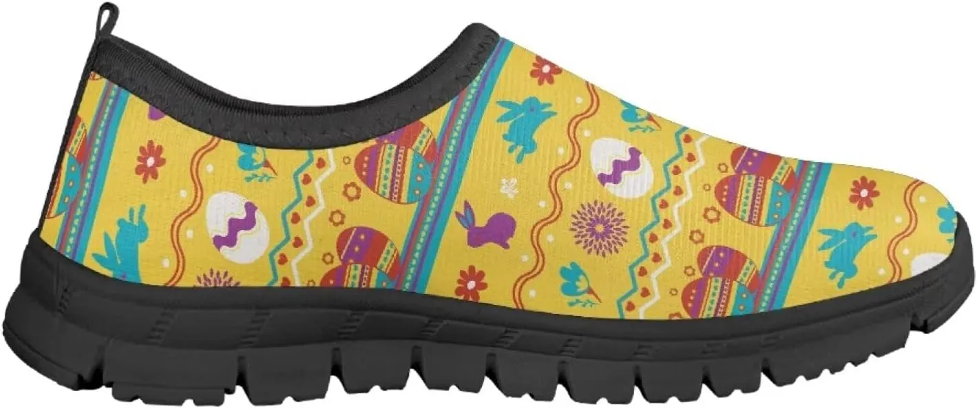 Easter Pattern Running Shoes Low-Cut Sneakers for Boys Girls Comfortable Casual Wide Fashion Shoes for Children