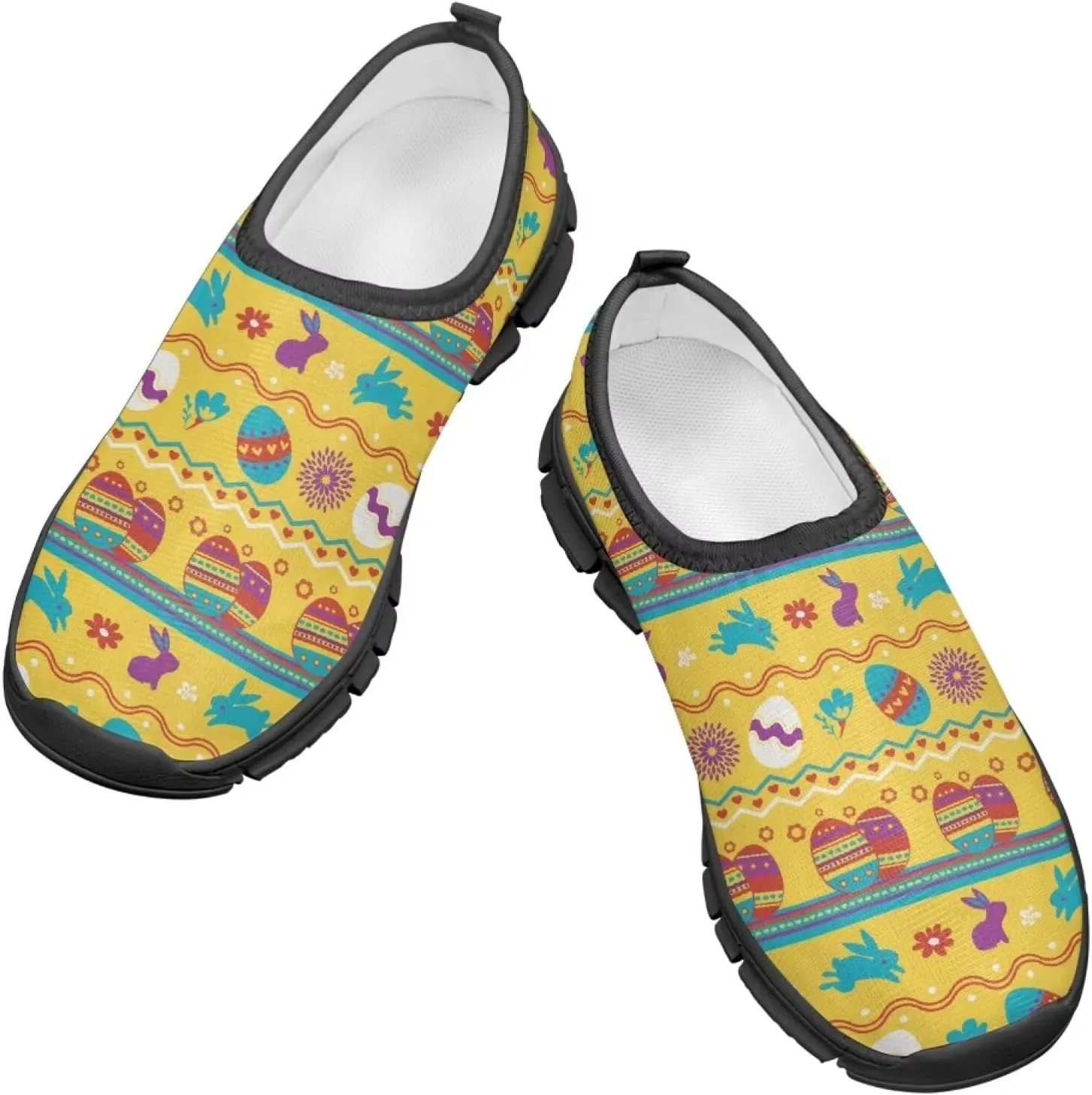 Easter Pattern Running Shoes Low-Cut Sneakers for Boys Girls Comfortable Casual Wide Fashion Shoes for Children