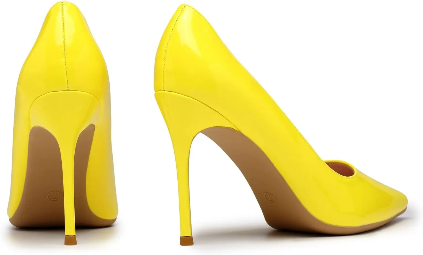 Elisabet Tang High Heels, Womens Pointed Toe Slip on Stilettos Party Wedding Pumps Basic Shoes