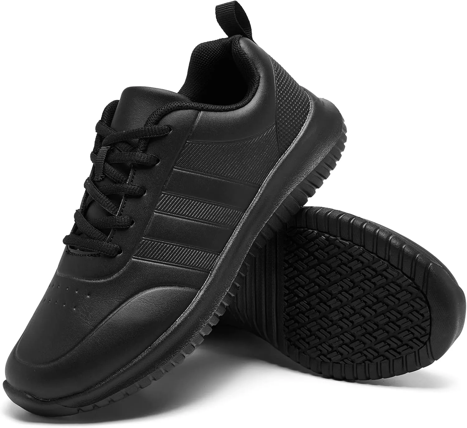 ENLEN&BENNA Non Slip Work Shoes for Men Waterproof Slip Resistant Food Service Restaurant Kitchen Chef Shoes Lightweight Comfort Walking Sneaker Casual Shoe