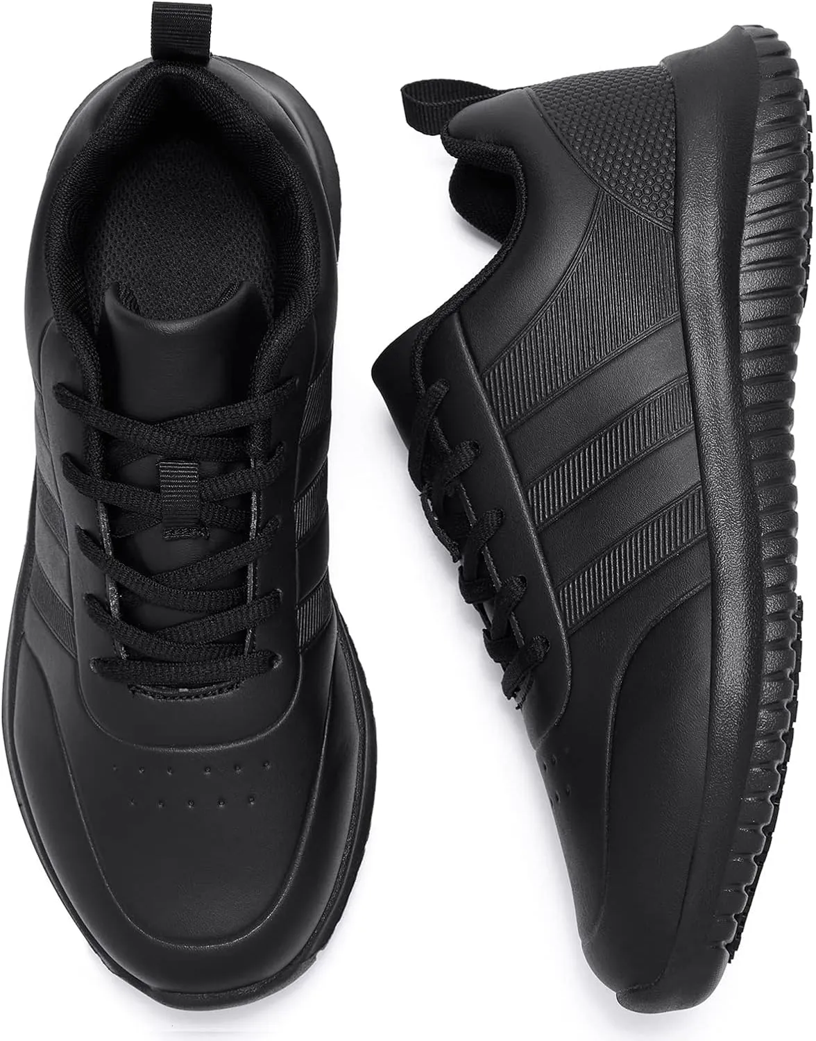 ENLEN&BENNA Non Slip Work Shoes for Men Waterproof Slip Resistant Food Service Restaurant Kitchen Chef Shoes Lightweight Comfort Walking Sneaker Casual Shoe