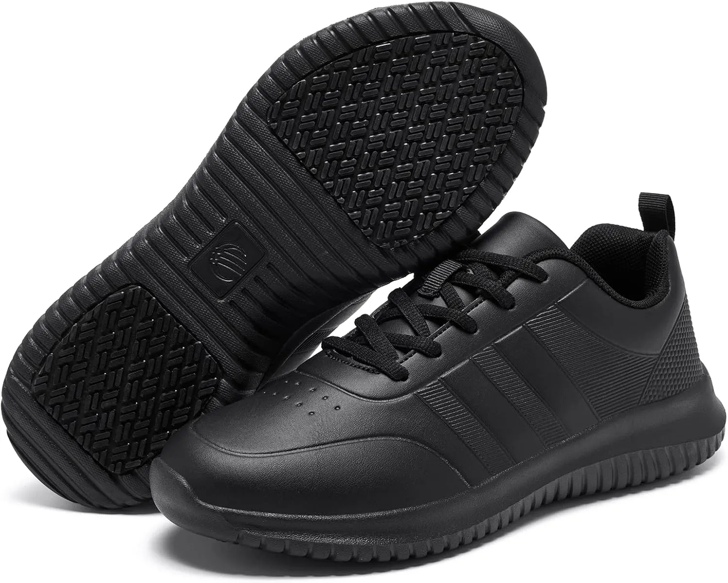 ENLEN&BENNA Non Slip Work Shoes for Men Waterproof Slip Resistant Food Service Restaurant Kitchen Chef Shoes Lightweight Comfort Walking Sneaker Casual Shoe
