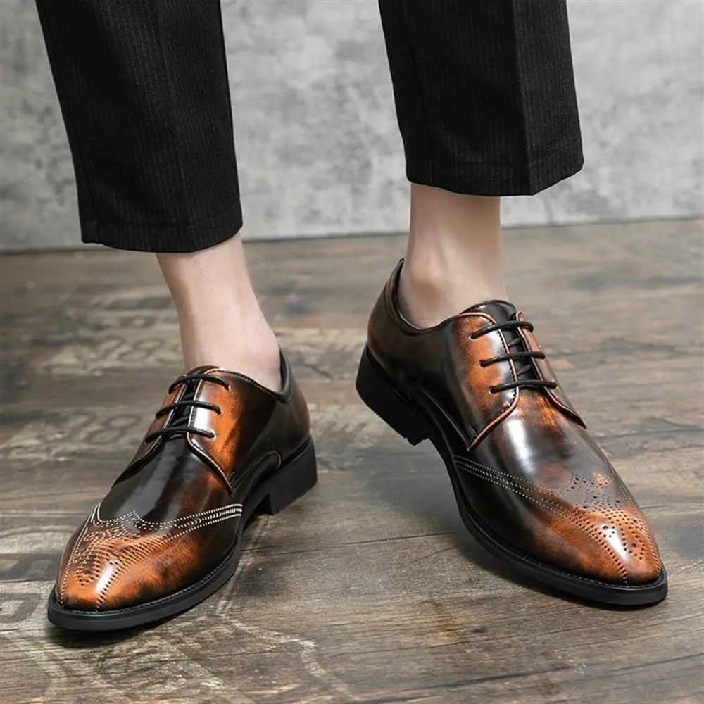 Everyday Mens Casual Comfortable Loafers British Style Luxury Leather Shoes Fashionable Breathable Oxfords