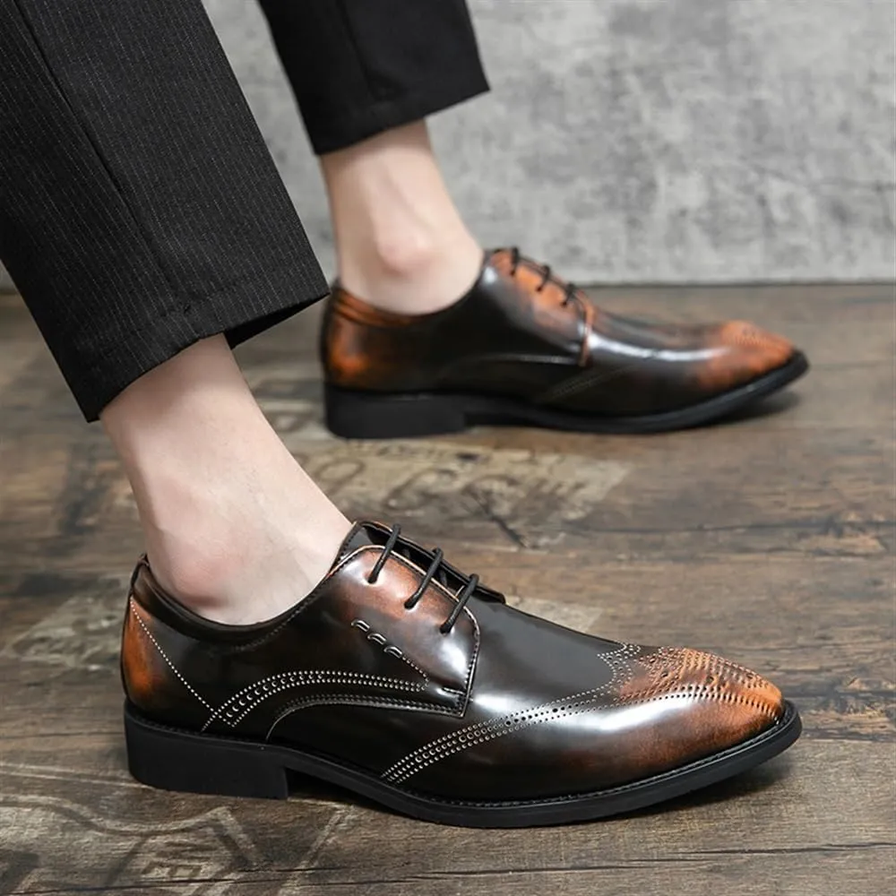 Everyday Mens Casual Comfortable Loafers British Style Luxury Leather Shoes Fashionable Breathable Oxfords