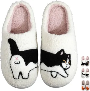 Evil Eyes Cowboy Hat Slippers cute Warm Cozy House Shoes Soft Plush Fuzzy Slippers for Women Men