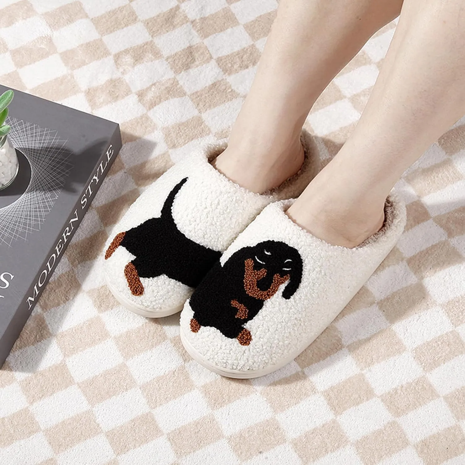 Evil Eyes Cowboy Hat Slippers cute Warm Cozy House Shoes Soft Plush Fuzzy Slippers for Women Men
