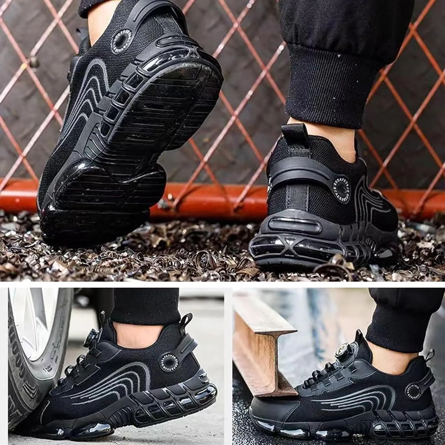 Evontira Shoes for Men,Evontira Steel Toe Power Trainers,Evontura Steel Toe Shoes,Industrial & Construction Work Safety Shoe