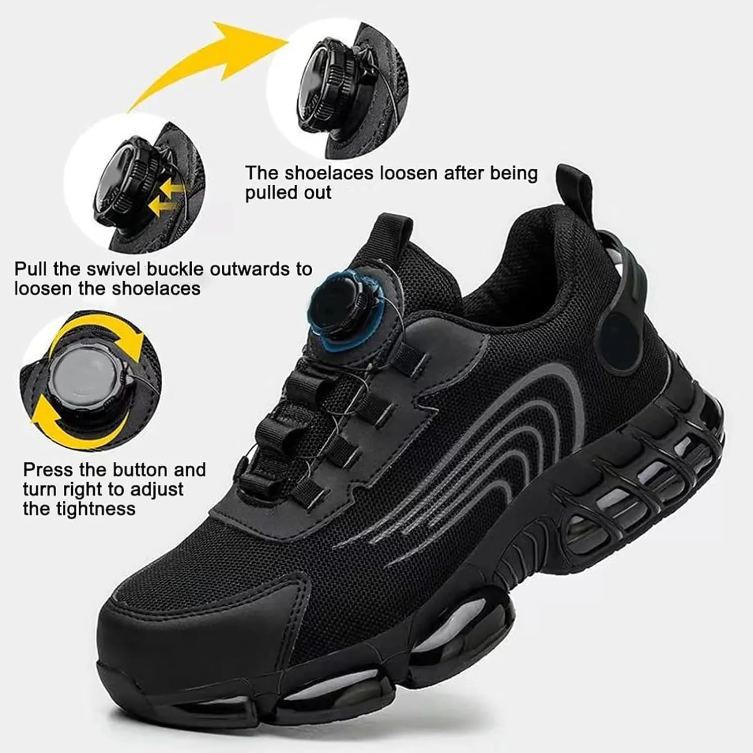 Evontira Shoes for Men,Evontira Steel Toe Power Trainers,Evontura Steel Toe Shoes,Industrial & Construction Work Safety Shoe