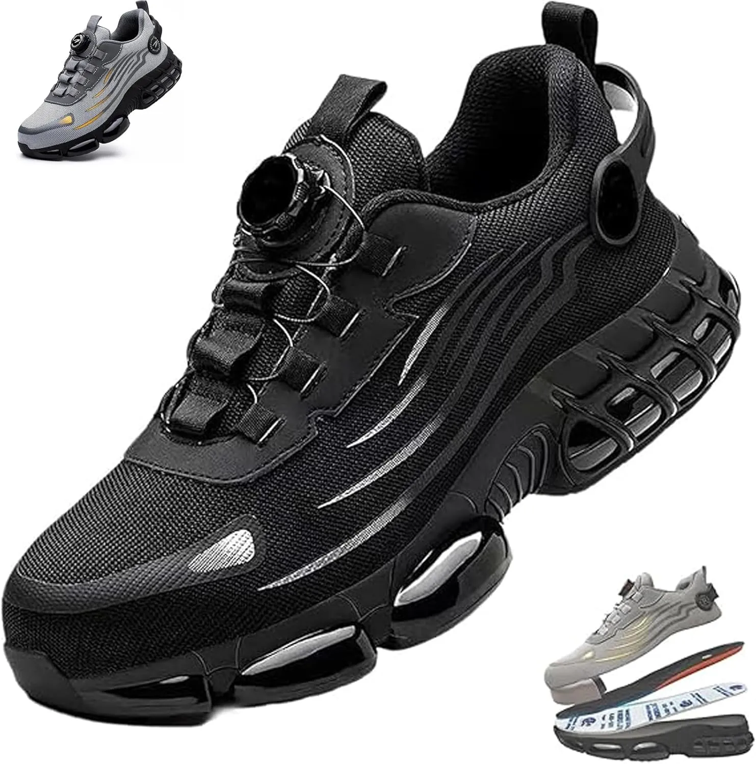 Evontira Shoes for Men,Evontira Steel Toe Power Trainers,Evontura Steel Toe Shoes,Industrial & Construction Work Safety Shoe