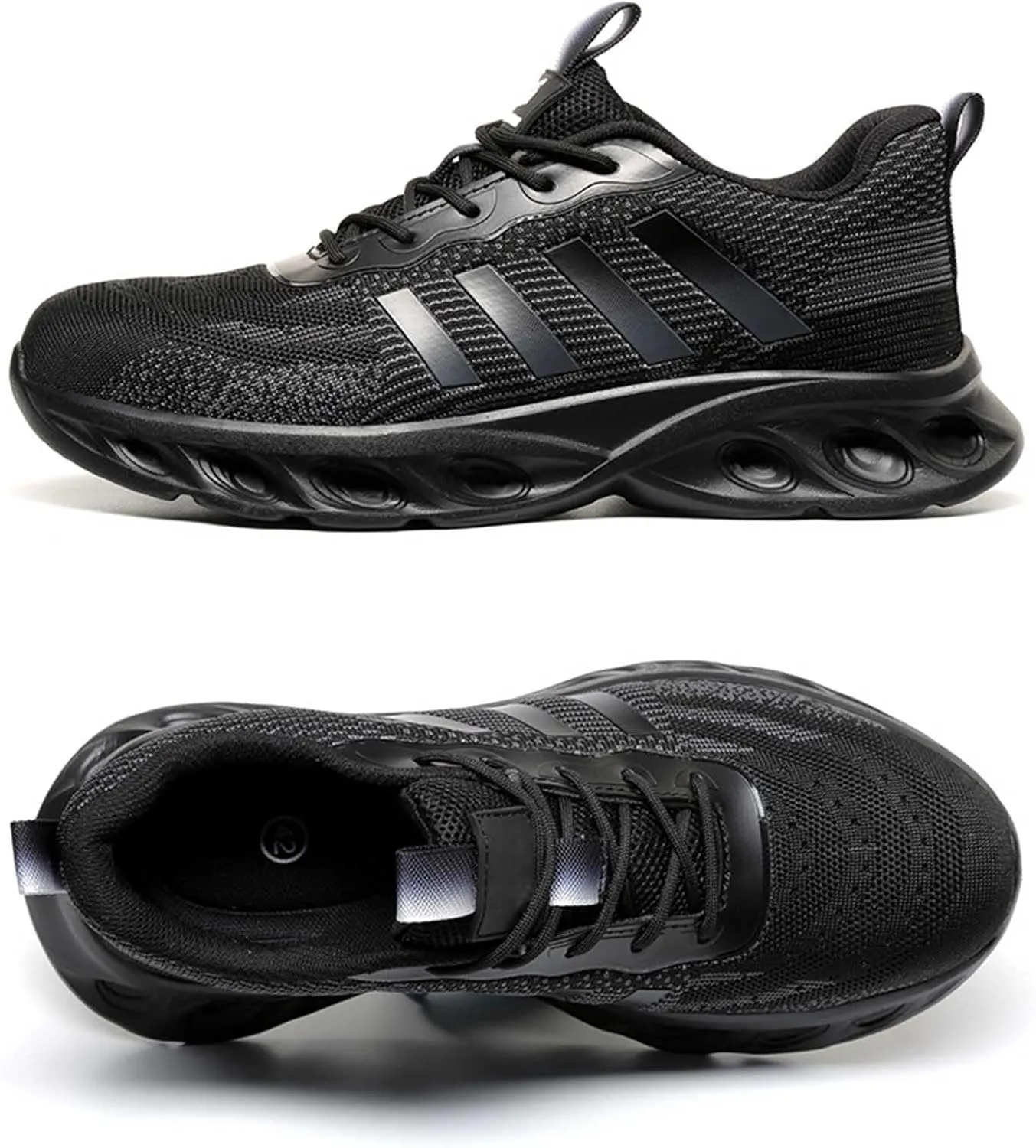 Evontira Steel Toe Power Trainers, Evontiras Steel Shoes 3 Inch, Evontura Comfortable Steel Toe Shoes for Men