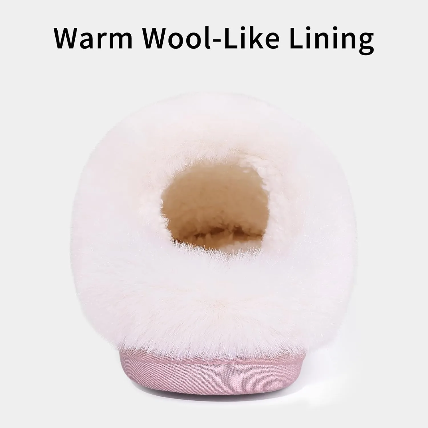 Evshine Warm Knit House Slippers for Women Comfy Wool-Like Lined Chenille Slippers with Memory Foam and Indoor Outdoor Soles