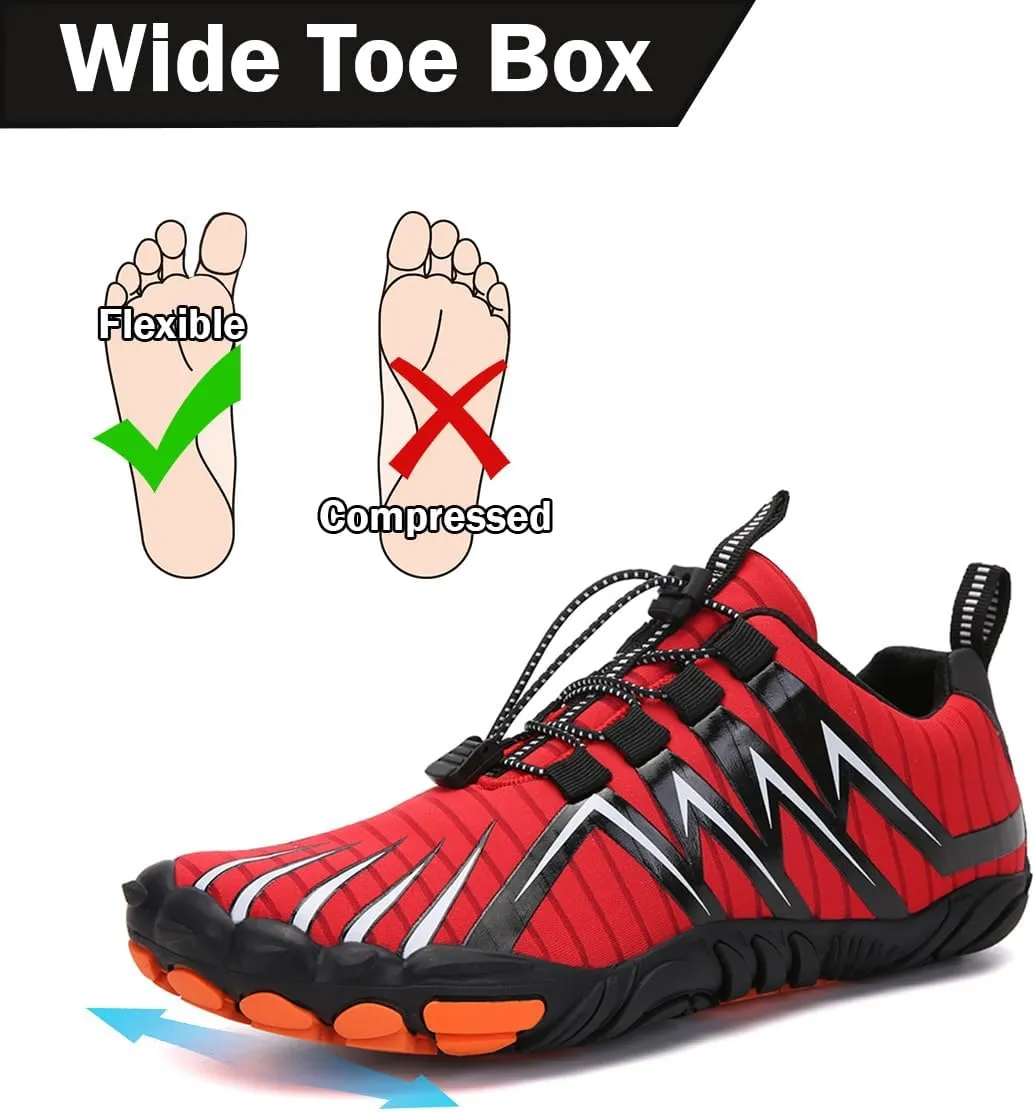 Explorer Max Non-Slip Ultra-Light Barefoot Shoes Men’s Trail Running Shoes Wide Toe Box Barefoot Sneakers