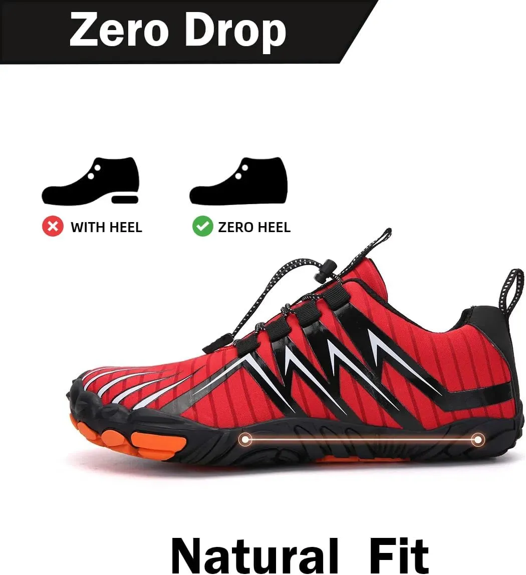 Explorer Max Non-Slip Ultra-Light Barefoot Shoes Men’s Trail Running Shoes Wide Toe Box Barefoot Sneakers