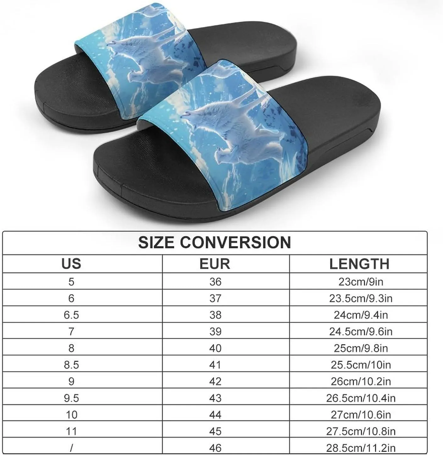 Family Wolf Roar Novelty Slippers Slides Sandals Shower Home House Shoes Non-Slip Soft Sole Shoe For Men Women Bathroom