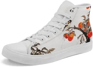 Fashion Chinese Style Canvas High-top Shoes Comfortable Panda Bamboo Cranes Eastern Casual Walking Shoes for Men Women