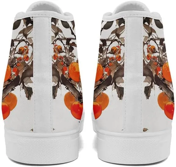 Fashion Chinese Style Canvas High-top Shoes Comfortable Panda Bamboo Cranes Eastern Casual Walking Shoes for Men Women