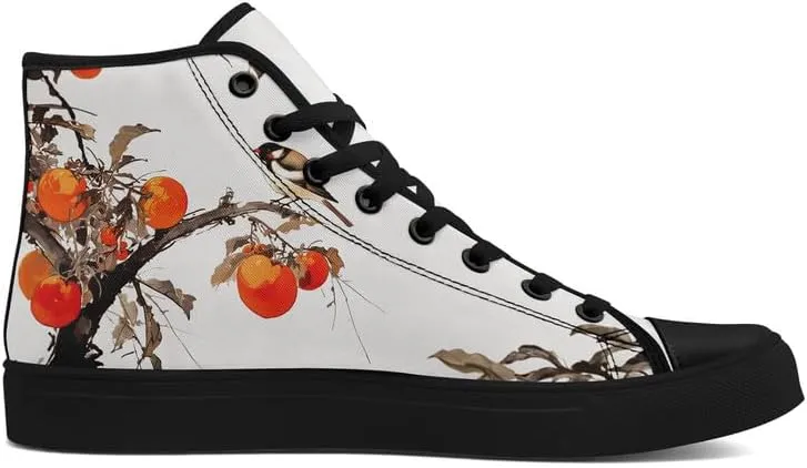 Fashion Chinese Style Canvas High-top Shoes Comfortable Panda Bamboo Cranes Eastern Casual Walking Shoes for Men Women